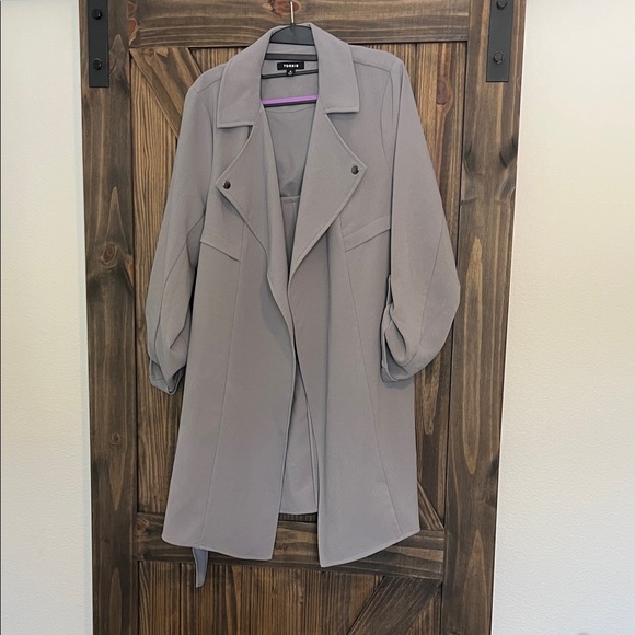 torrid Jackets & Blazers - Torrid Women's Gray Trench Coat